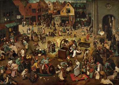 La lotta tra Carnevale e Quaresima, 1559 da Pieter Bruegel the Elder